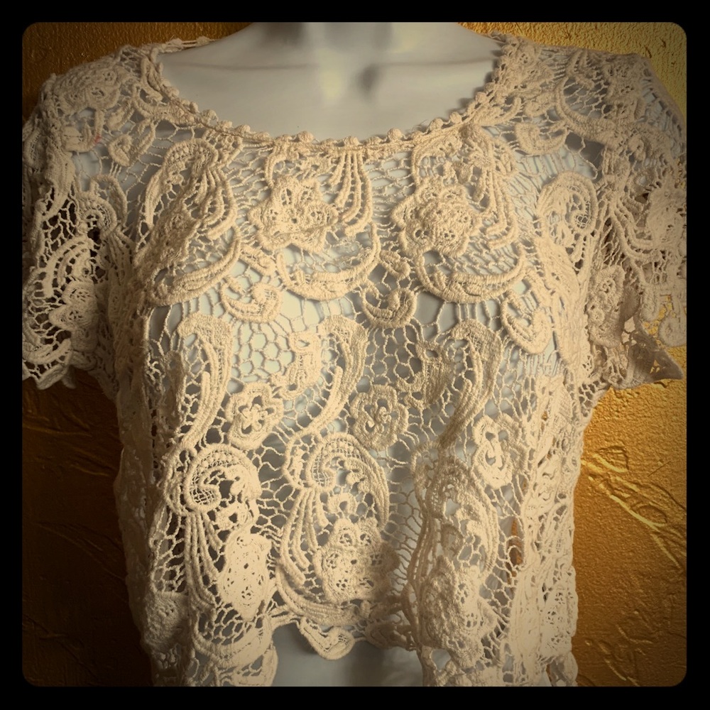 Vintage Lace Crop Top